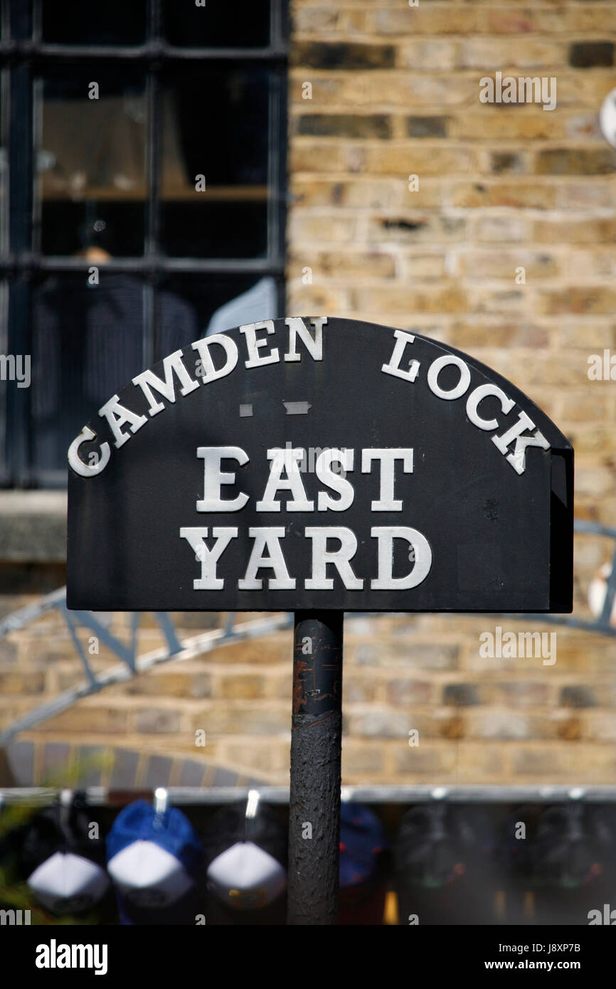 London Street segno, Eastyard Borough di Camden Foto Stock