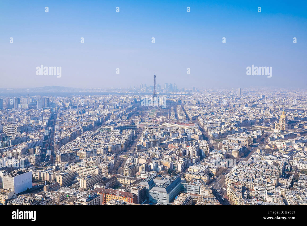 Parigi, vista panoramica da Montparnasse Foto Stock