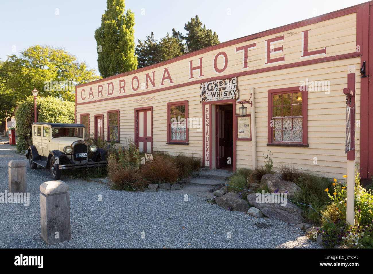 Cardrona hotel in Nuova Zelanda Foto Stock