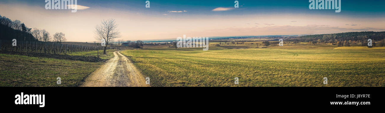 Bella frankonian rurale visualizzazione orizzontale Foto Stock
