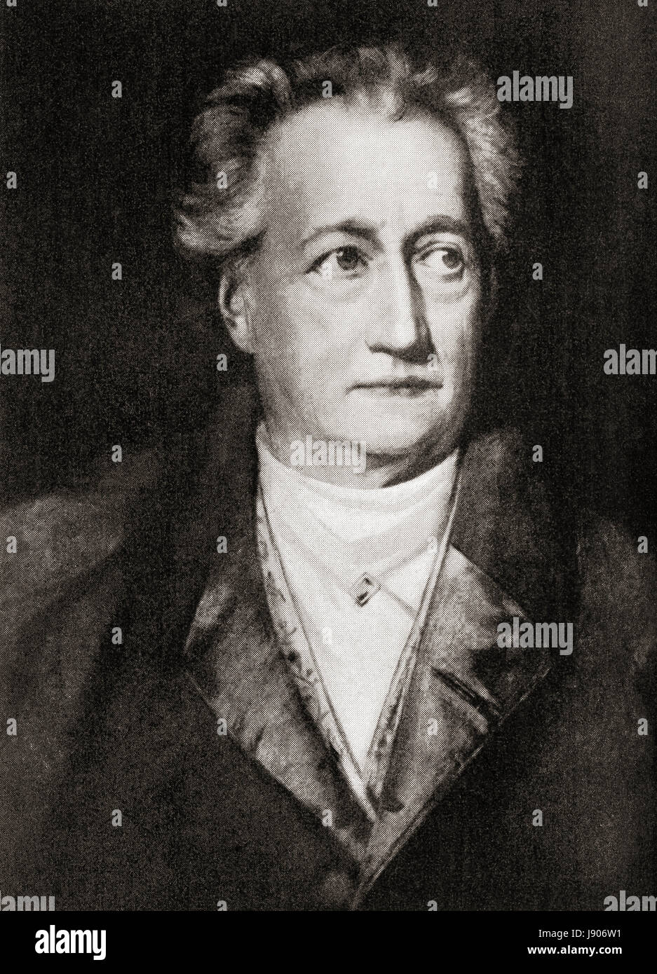 Johann Wolfgang von Goethe, 1749 - 1832. Scrittore tedesco e più. Da Hutchinson nella storia delle nazioni, pubblicato 1915. Foto Stock