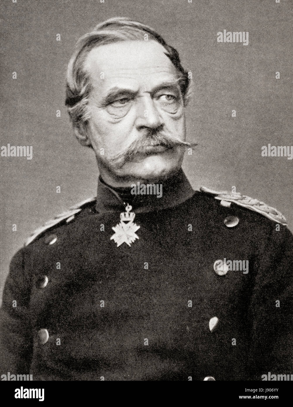 Albrecht Theodor Emil Graf von Roon, 1803 - 1879. Soldato prussiano e più. Da Hutchinson nella storia delle nazioni, pubblicato 1915. Foto Stock
