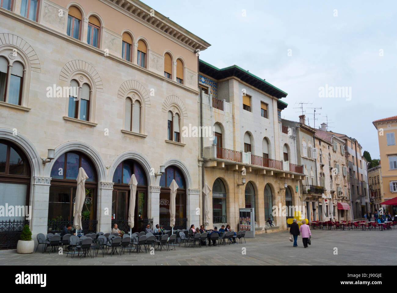 Forum, città vecchia, Pola, Istria, Croazia Foto Stock