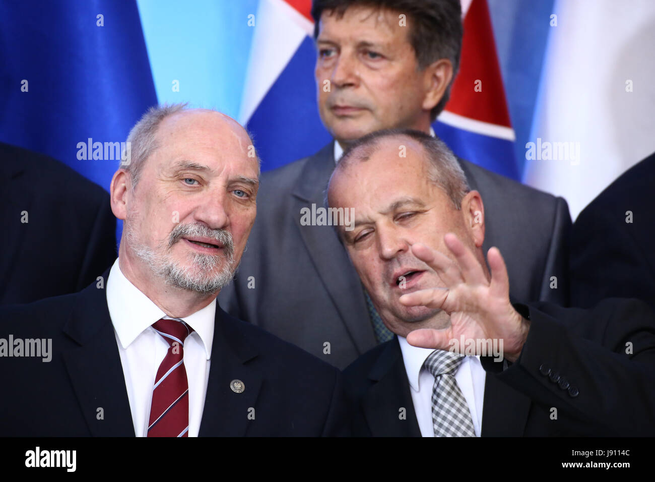 Polonia - Varsavia, 31 maggio 2017: il primo ministro Beata Szydlo e il Primo ministro Robert Fico conferenza in attesa sul governo Polish-Slovakian consultazioni. ©Jake Ratz/Alamy Live News Foto Stock