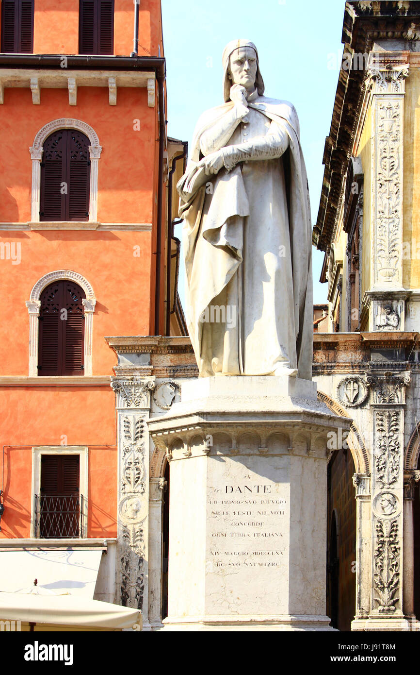 Monumento di pietra, statua in marmo, Italia, house, un edificio monumento, arte, Foto Stock