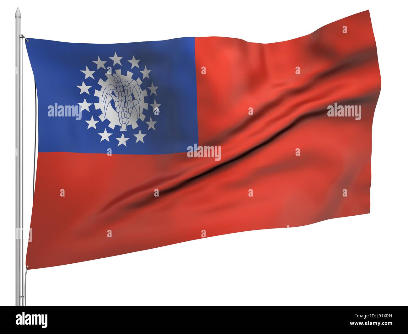 Simbolico, emblema, illustrazione, bandiera, gazzetta, banner, nazionale, lingua Foto Stock