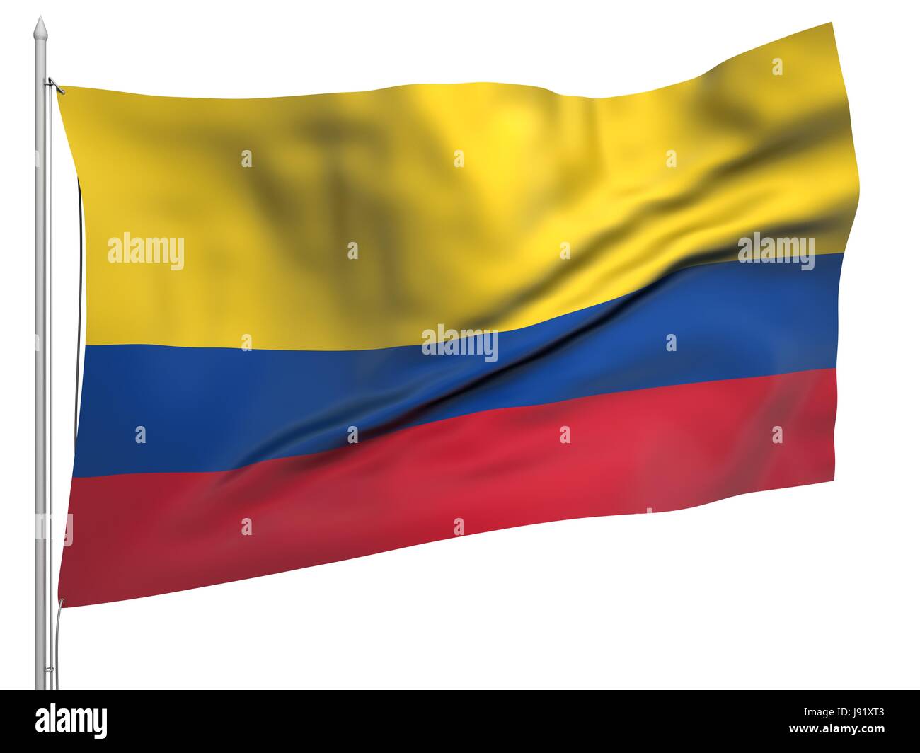 Simbolico, emblema, illustrazione, bandiera, gazzetta, banner, nazionale, Colombia, Foto Stock