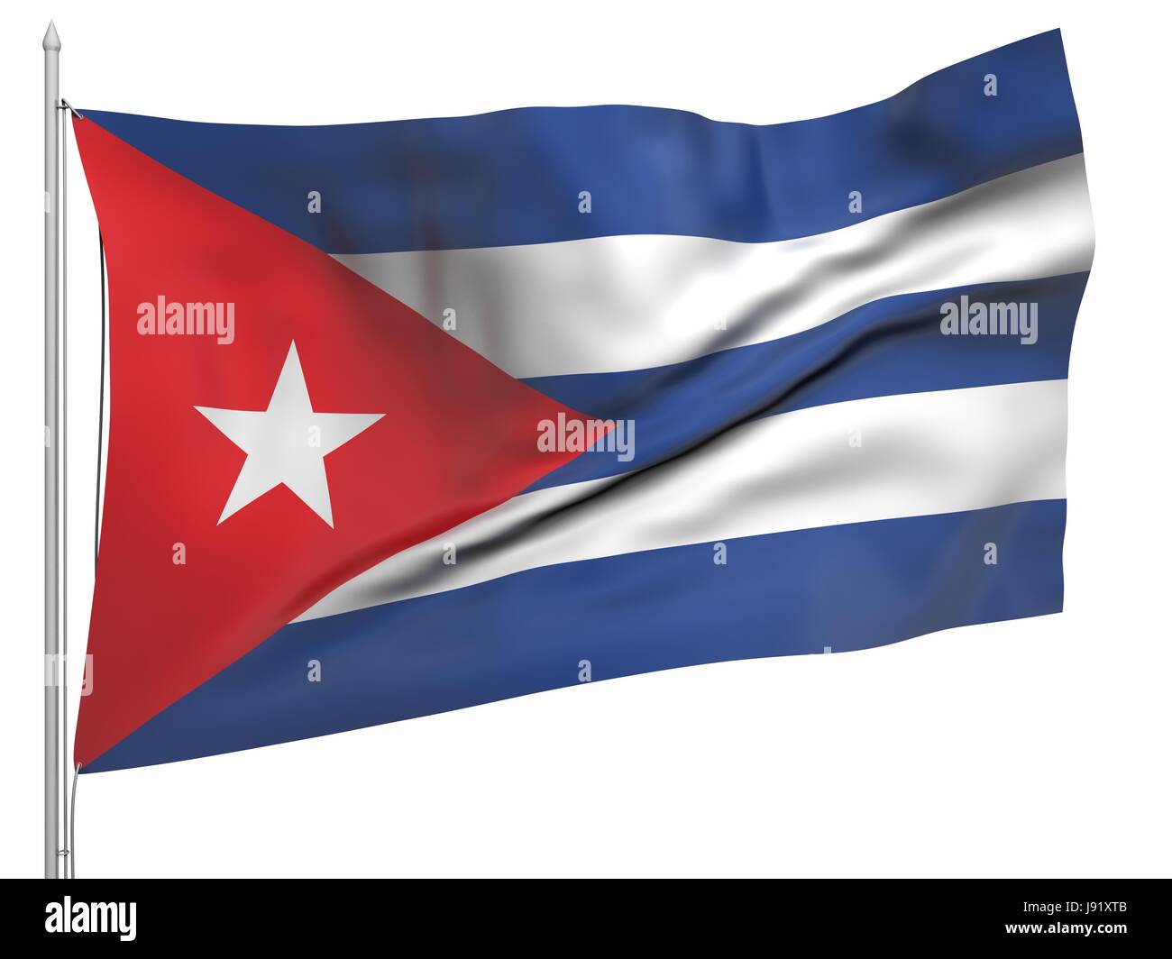 Simbolico, emblema, illustrazione, bandiera, gazzetta, banner, nazionale, Cuba, Foto Stock