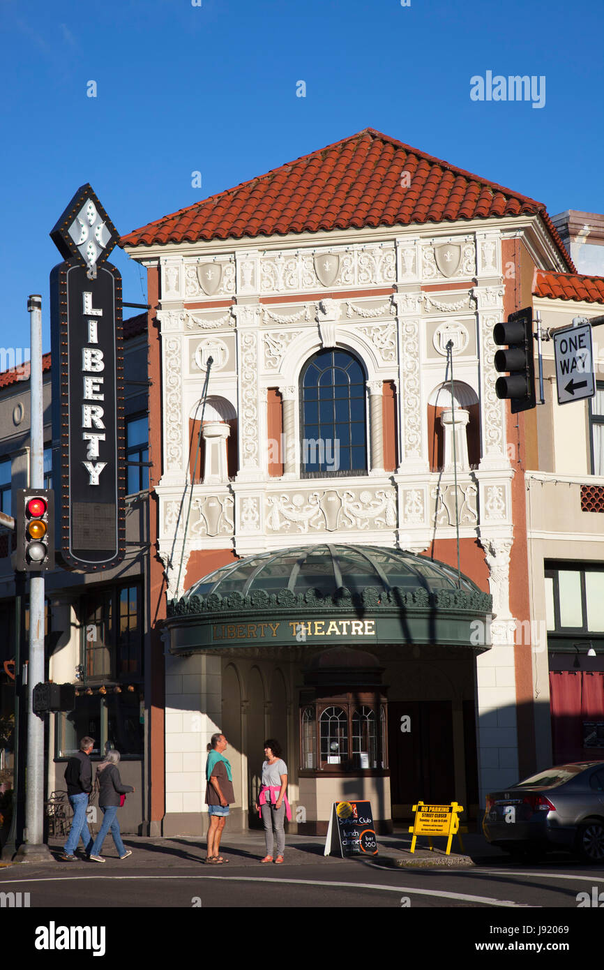 Teatro Liberty, Astoria, Oregon, Stati Uniti d'America, America Foto Stock
