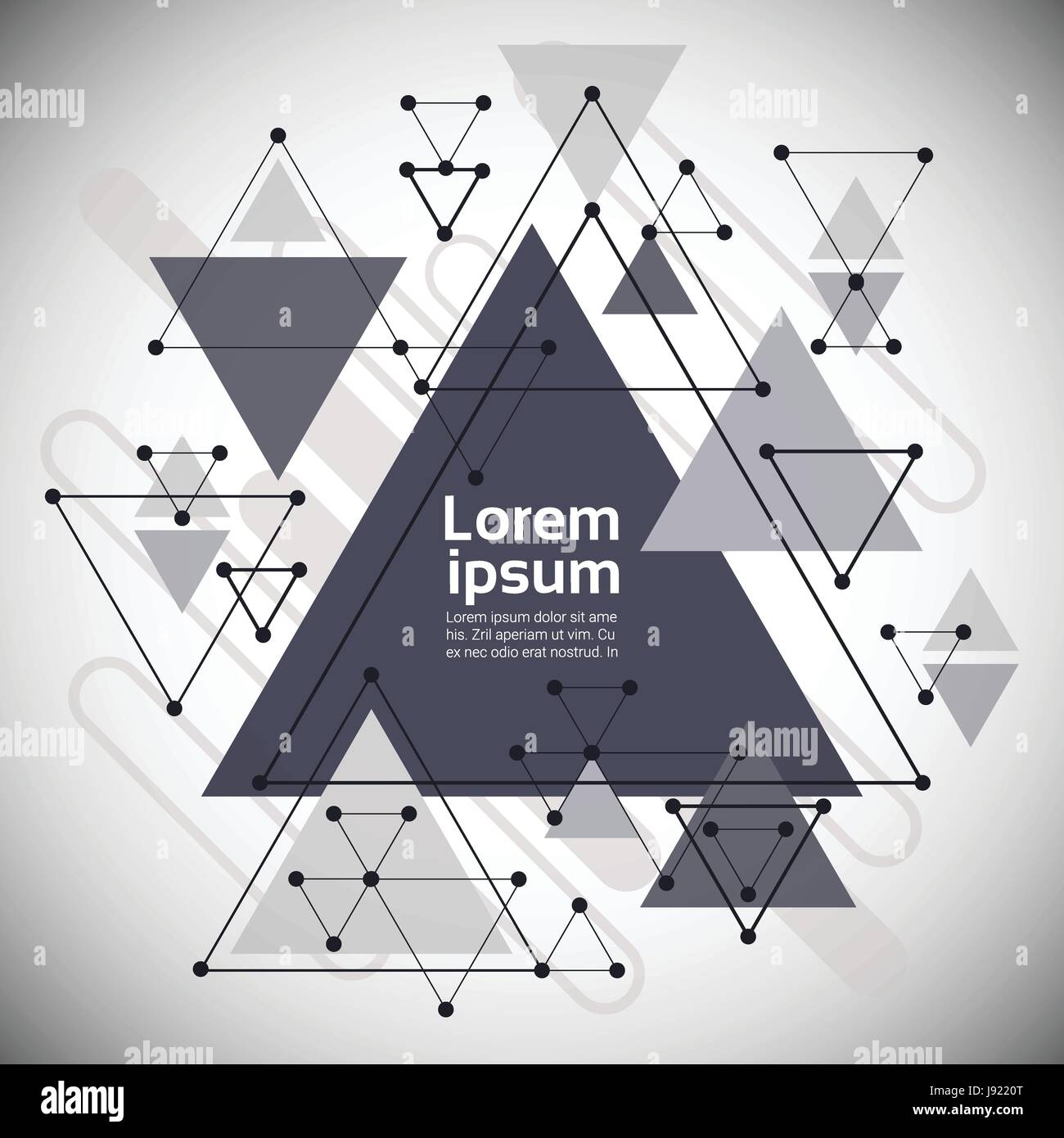 Triangolo astratta geometrica Banner sfondo spazio copia Illustrazione Vettoriale