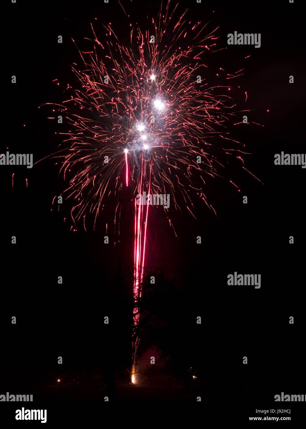 Esposizione a lungo termine, Silvester, Capodanno, anno nuovo, rucola, saluti Foto Stock