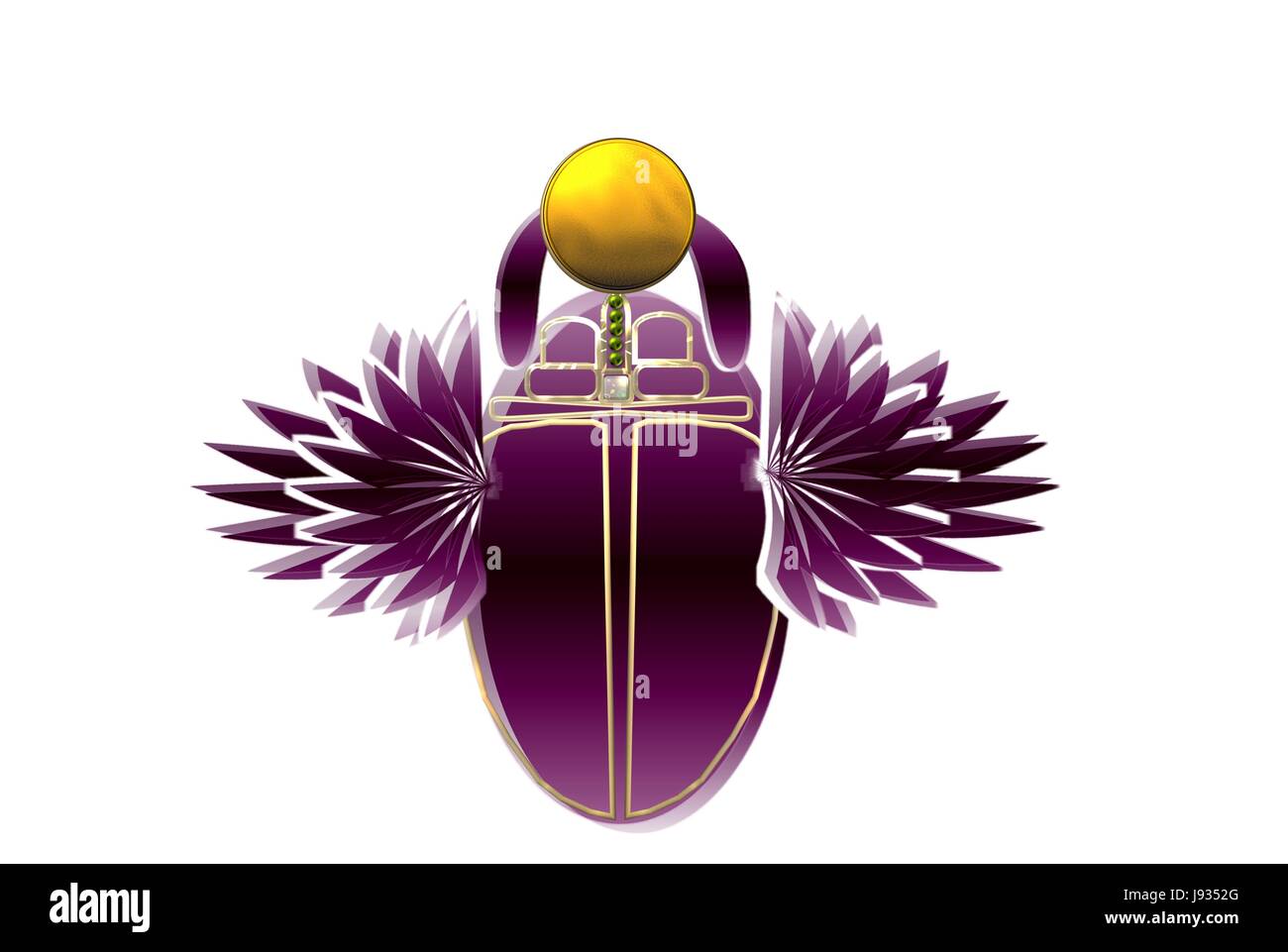 Isolato, beetle, archeologia, amuleto, scarabeo, blu, storia, religione, cultura, Foto Stock