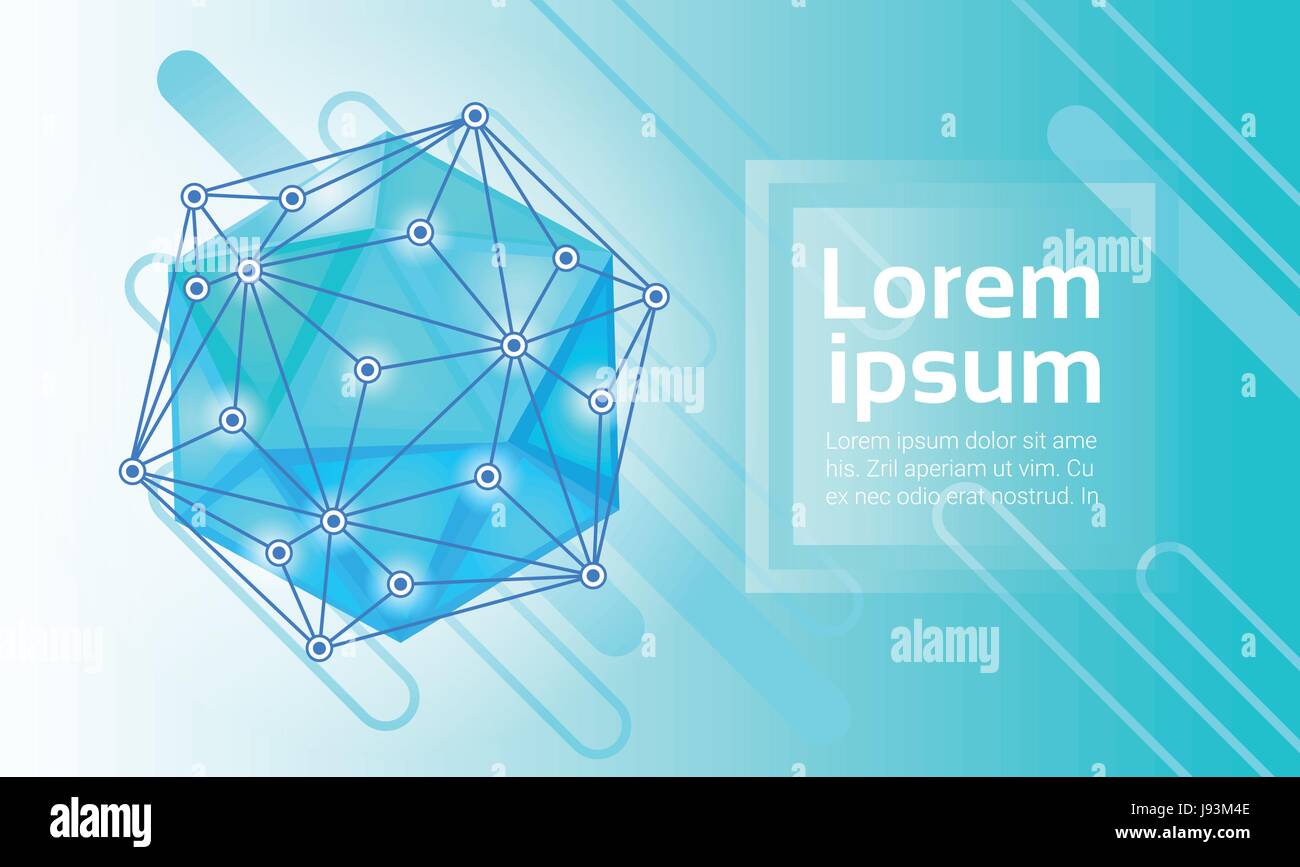 Geometrico astratto Banner sfondo spazio copia Illustrazione Vettoriale