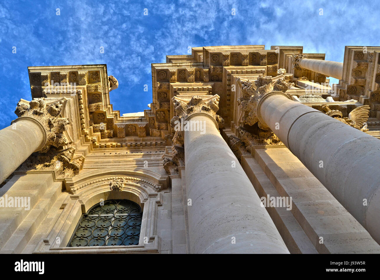 Arte, barocco, colonne antiche, costi di costruzione, blu, grande, grande Foto Stock