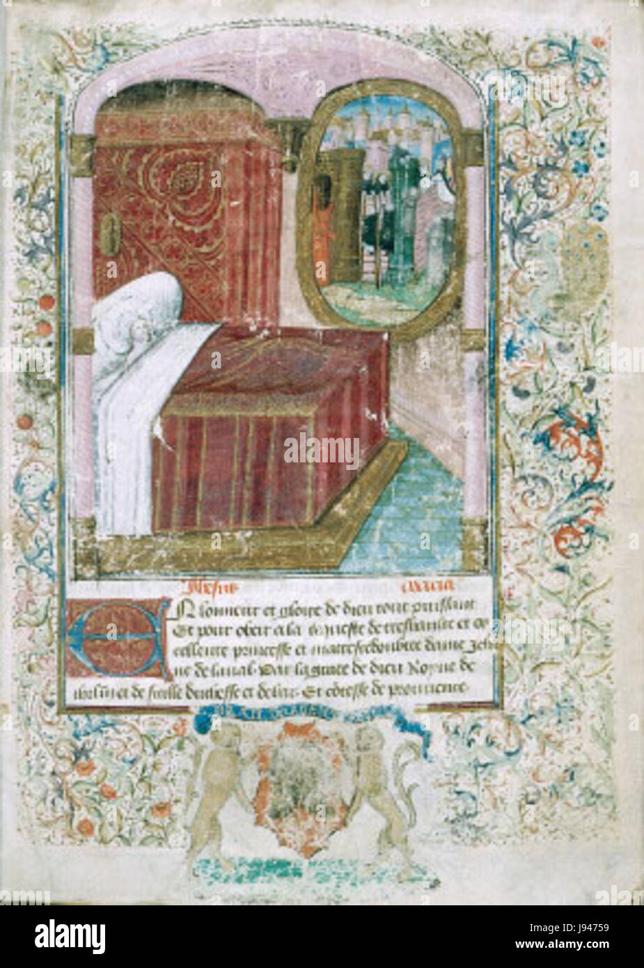 Songe de Guillaume de Diguleville Foto Stock