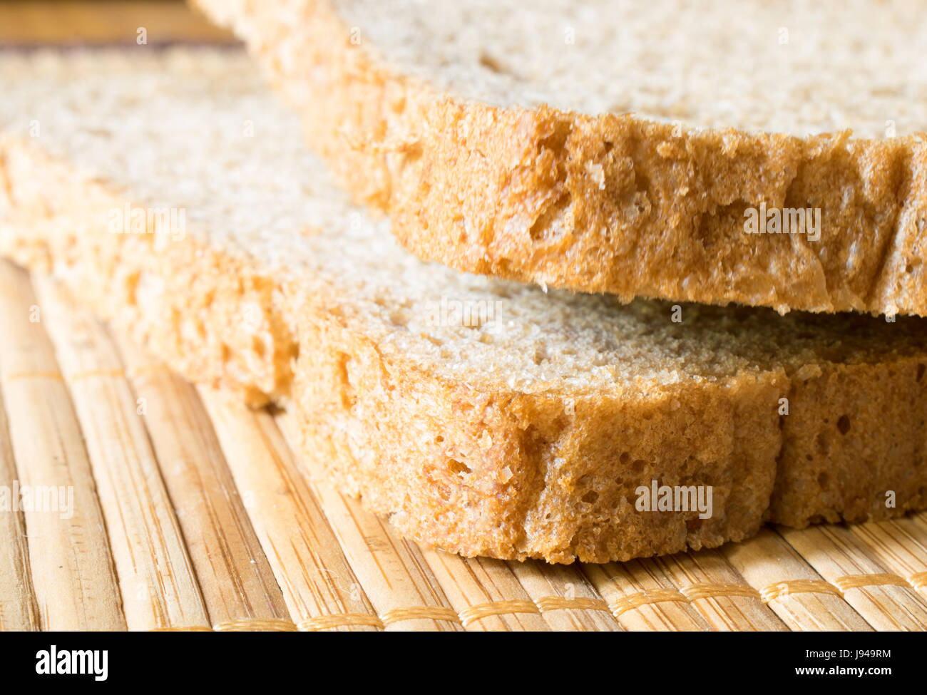 La crusca o pane marrone Foto Stock