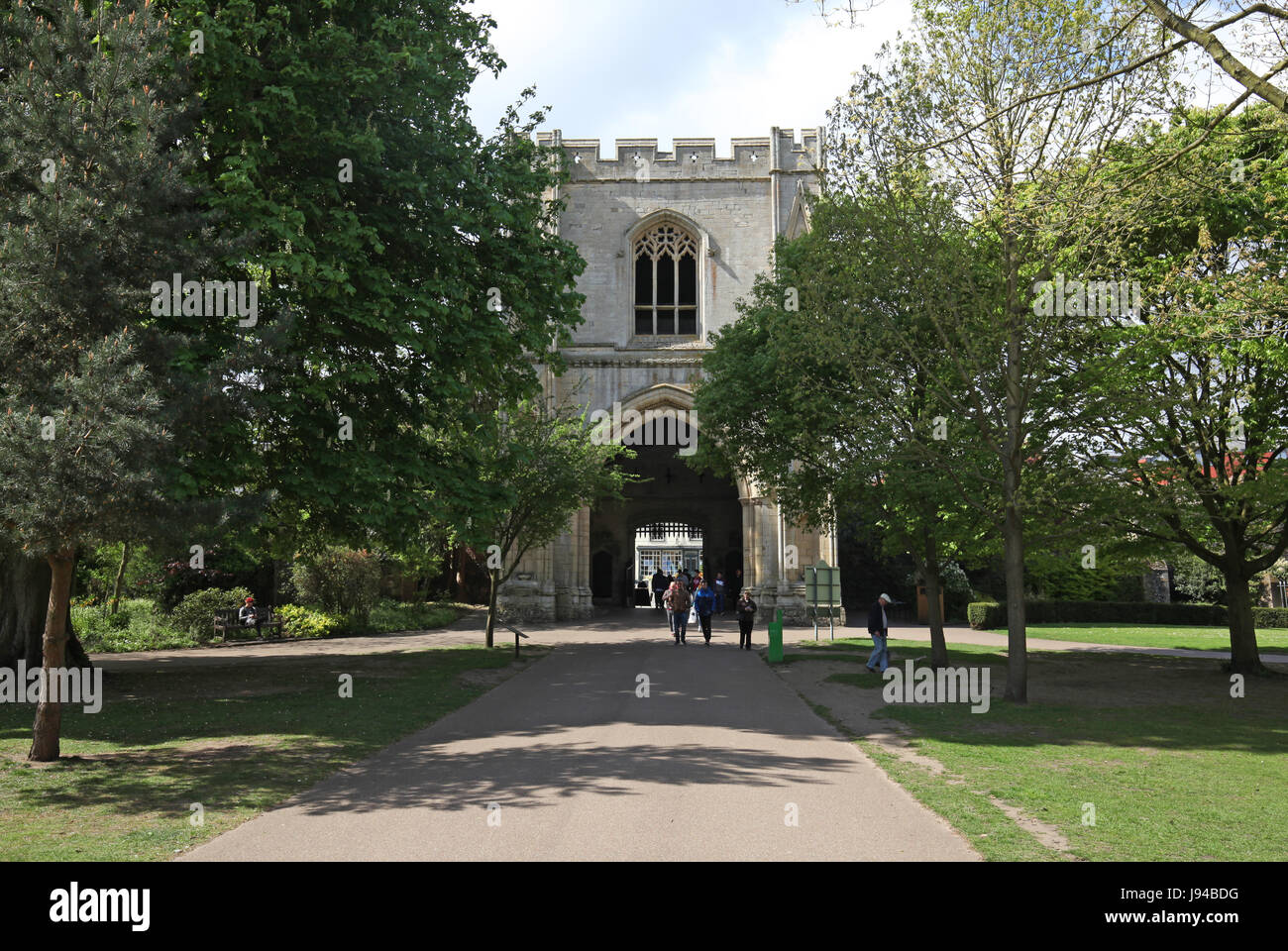 Abbey Gardens, Bury St Edmunds Suffolk, Foto Stock