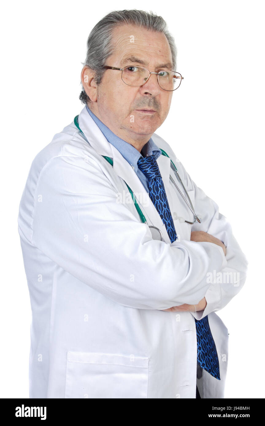 Medico, medico, medic, medico practicioner, guy, banca, istituto di credito, Foto Stock