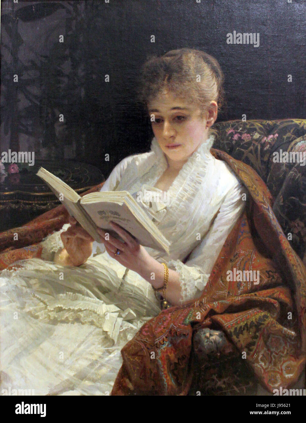 1881 Kramskoi Frauenportraet anagoria Foto Stock