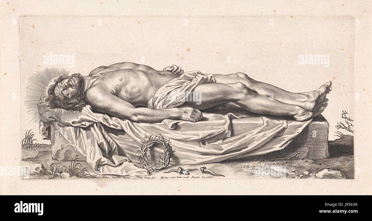 Paulus Pontius il Corpo del Cristo morto Foto Stock