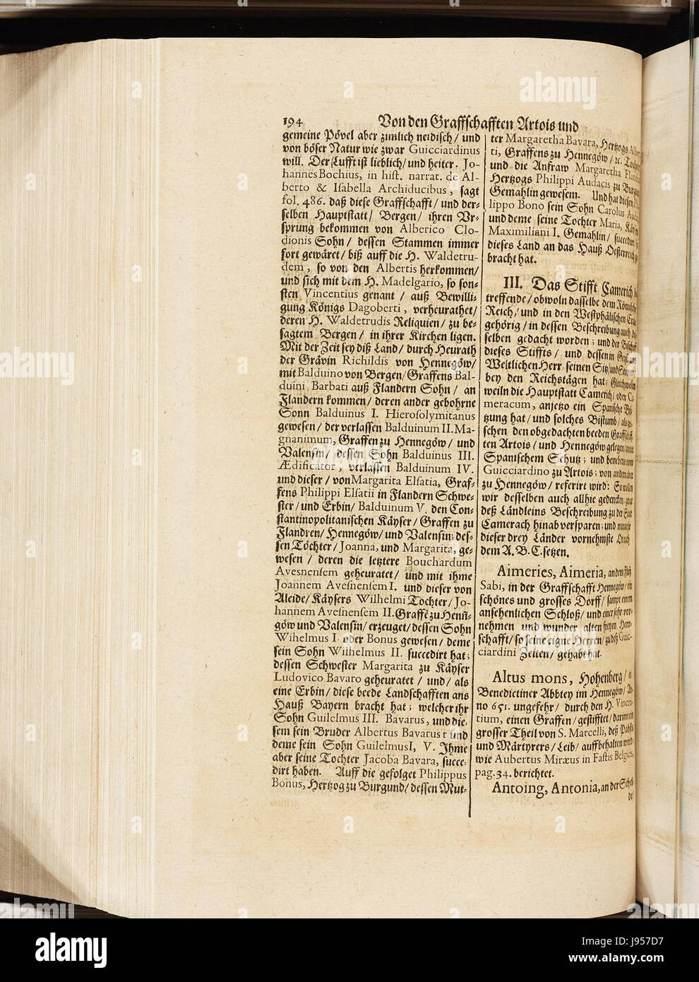 Topographia" Circuli Burgundici (Merian) 401 Foto Stock