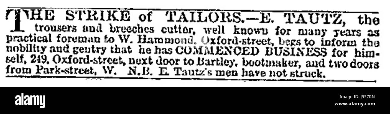Tautz volte 1867 Foto Stock Tautz volte 1867 Foto Stock
