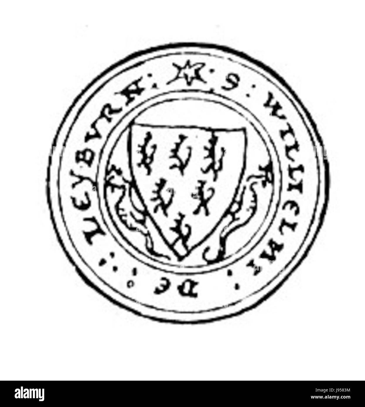 William De Leyburn fu una figura influente nella storia inglese del XIII secolo, noto per i suoi contributi al governo e al diritto. Il suo ruolo nella società inglese durante questo periodo è riconosciuto per il suo impatto sugli sviluppi giuridici. Foto Stock