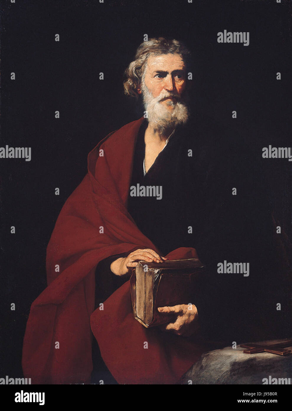'Saint Matthew', olio su tela dipinto di Jusepe de Ribera, 1632 Foto Stock