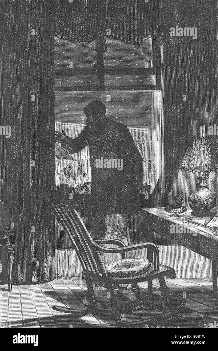 "Dalla Terra alla Luna" di Henri de Montaut è un'opera che esplora il concetto di viaggio spaziale. Fornisce una narrazione creativa e una rappresentazione visiva dell'esplorazione lunare, antecedente ai moderni programmi spaziali. Foto Stock