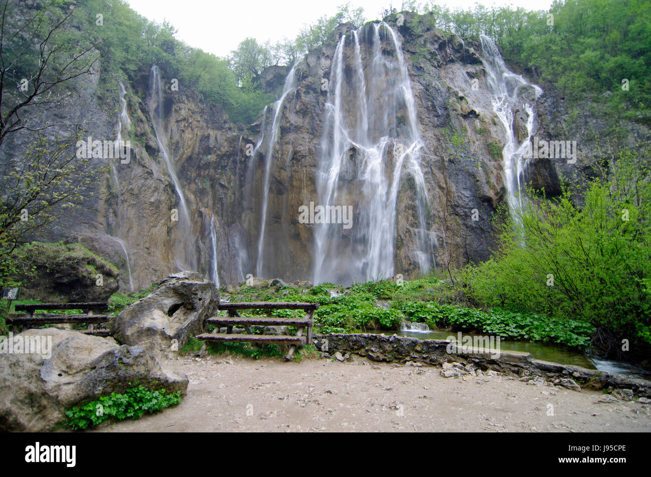 Parco nazionale, cascata, natura play, Croazia, ambiente, ambiente, Foto Stock