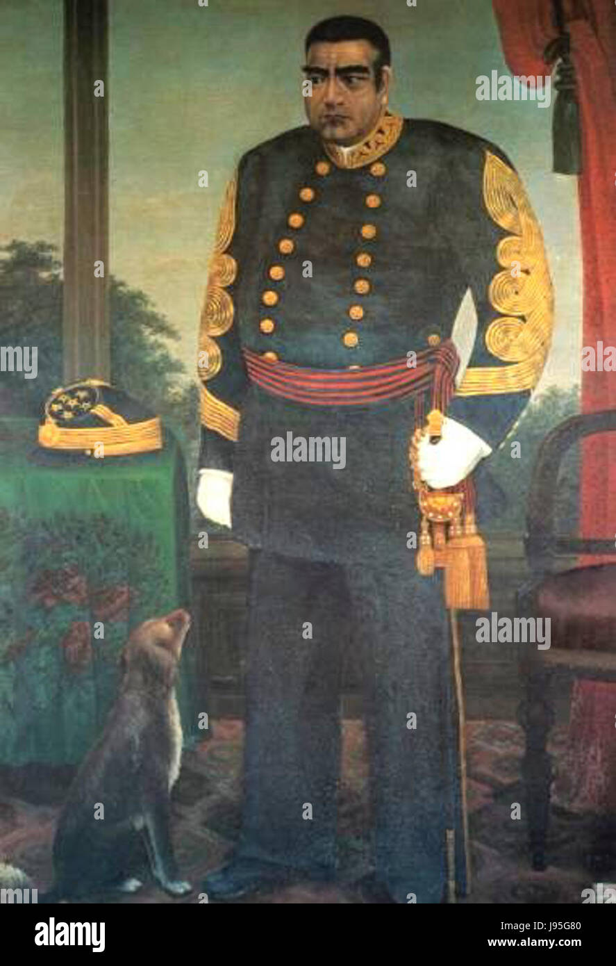 Saigo Takamori, un importante samurai e leader militare giapponese, è spesso raffigurato indossando la sua tradizionale uniforme da samurai, che riflette il suo status e il suo ruolo nel periodo della Restaurazione Meiji. Foto Stock