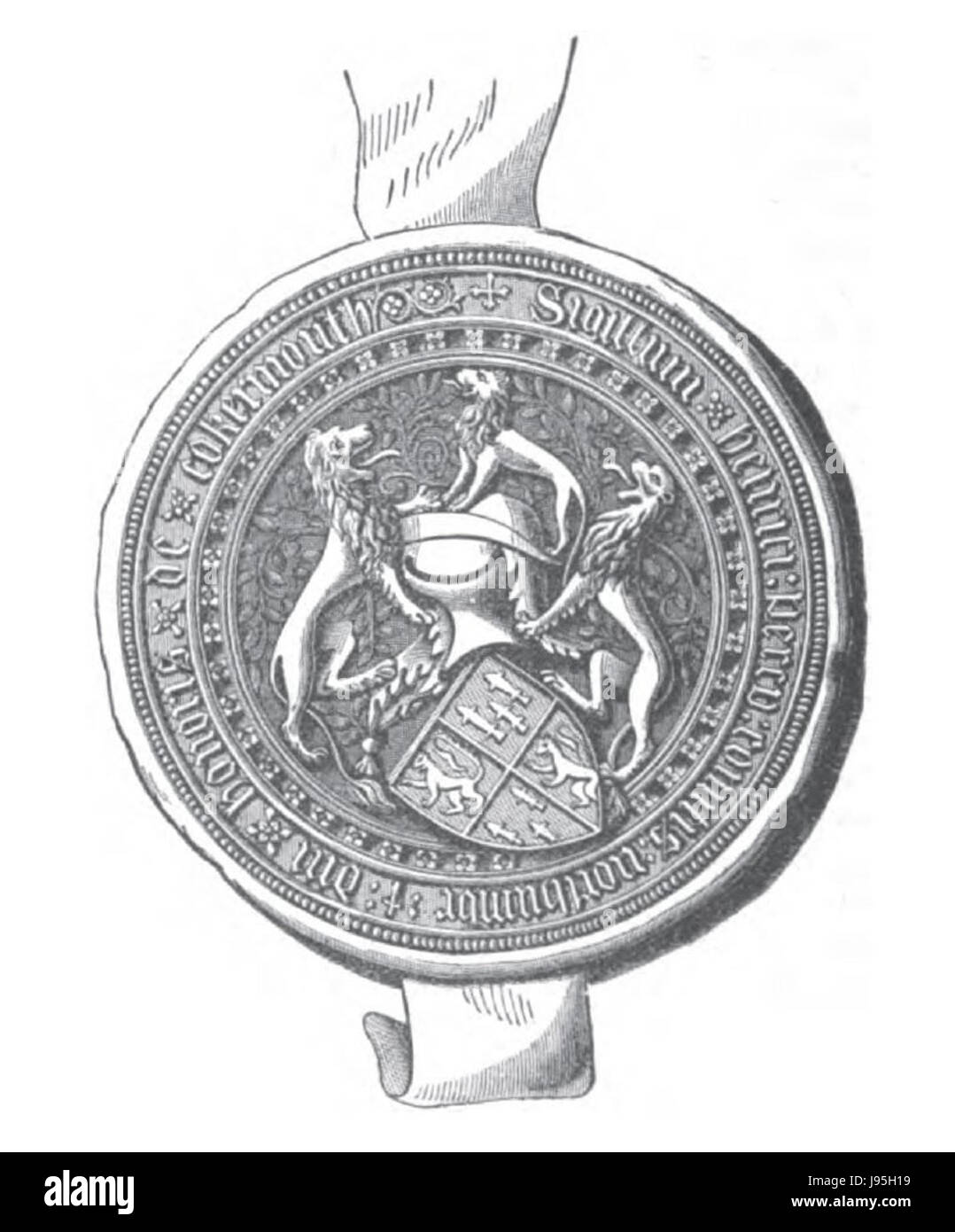 Guarnizione del Henry Percy, 3° Conte di Northumberland in 1435 Foto Stock