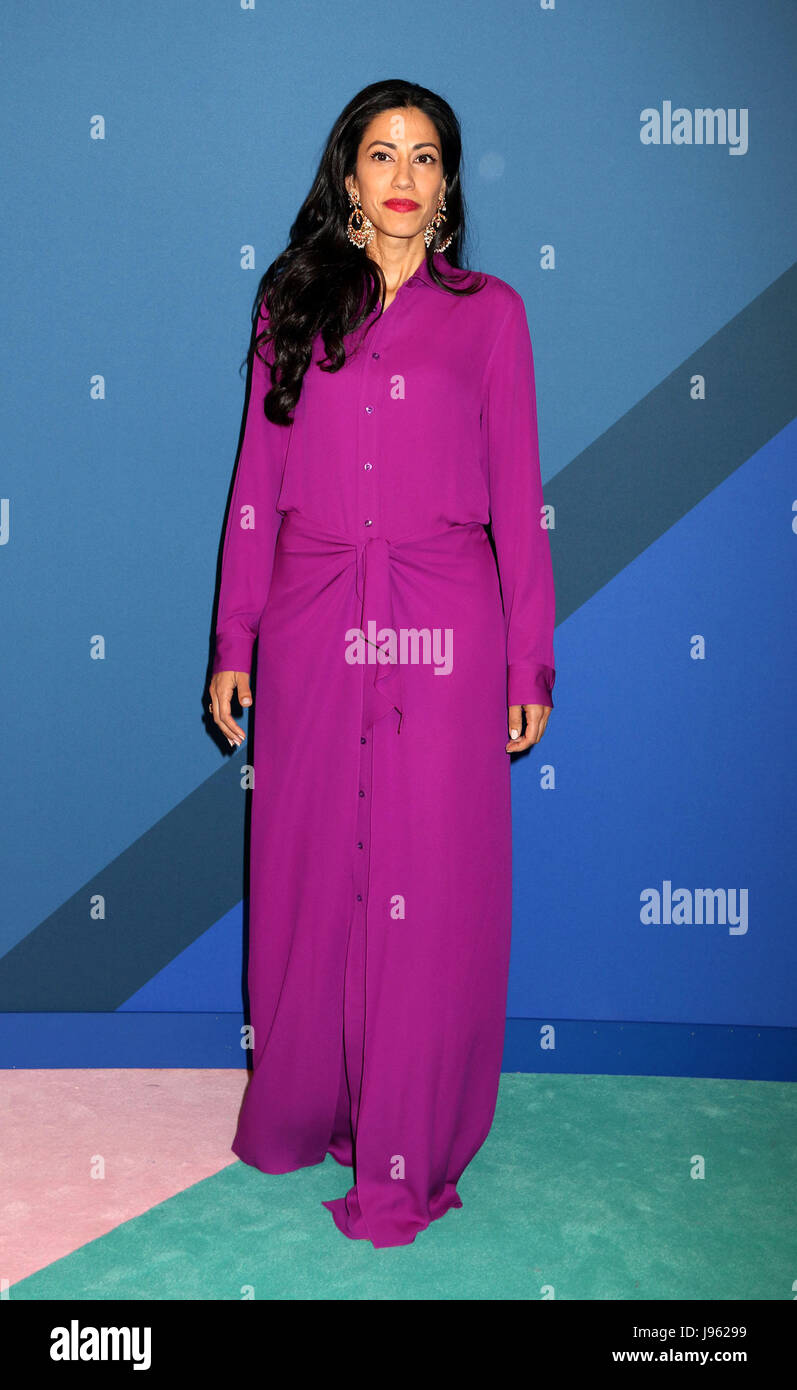 New York, New York, Stati Uniti d'America. 5 Giugno, 2017. HUMA ABEDIN assiste il 2017 CFDA Fashion Awards che si è tenuto presso la sala da ballo Hammerstein Credito: Nancy Kaszerman/ZUMA filo/Alamy Live News Foto Stock