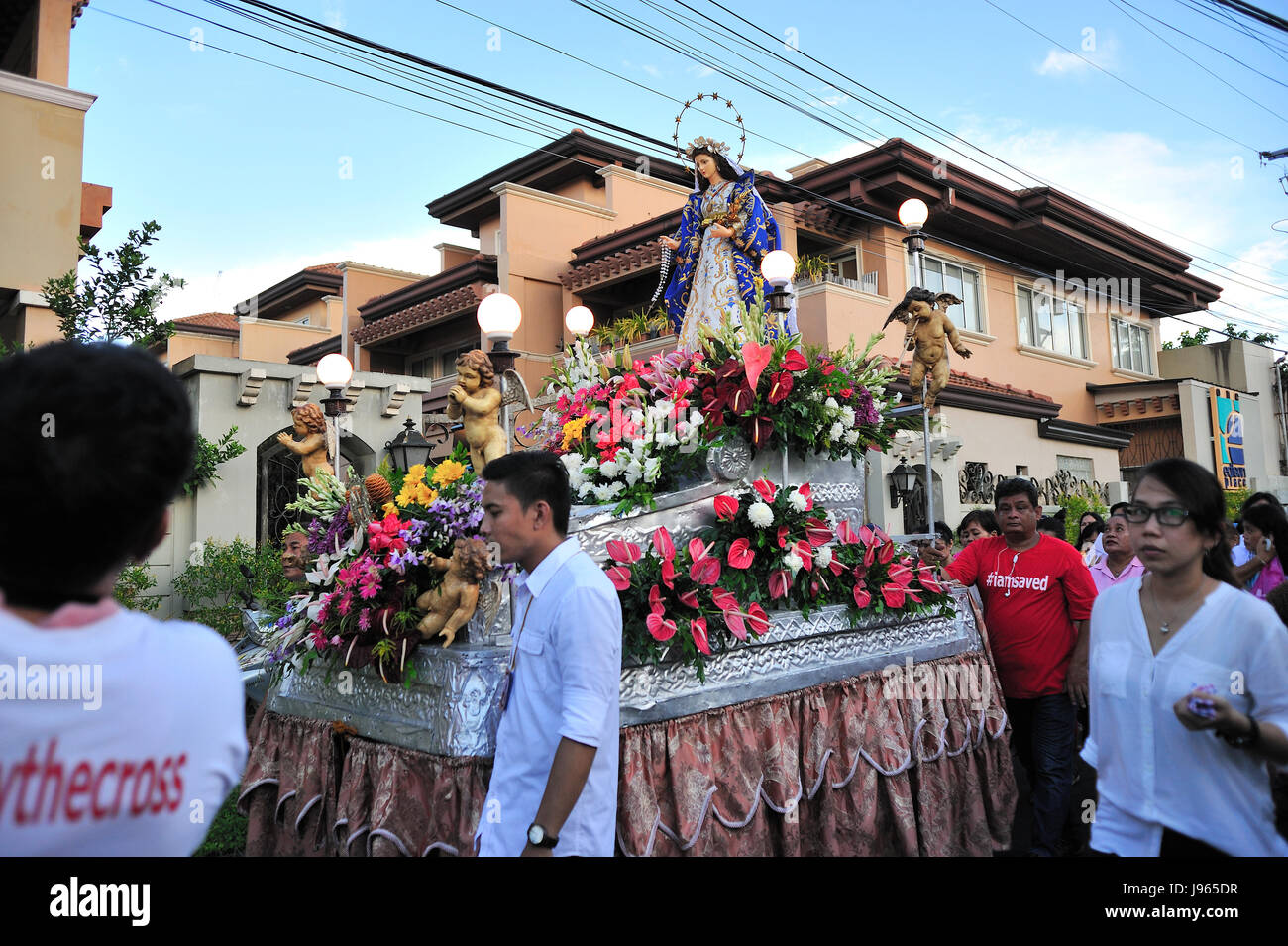 Flores de Mayo Festival fine Maggio Lahug Cebu Filippine Foto Stock