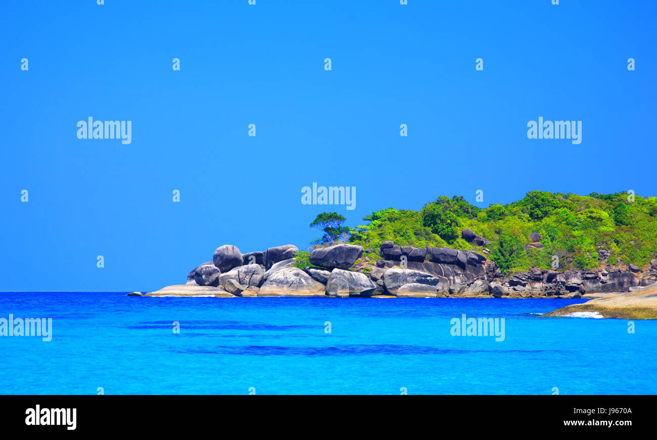 Ko Isole Similan, Mu Ko Similan parco nazionale, le Isole Similan, sul Mare delle Andamane, Thailandia. Foto Stock