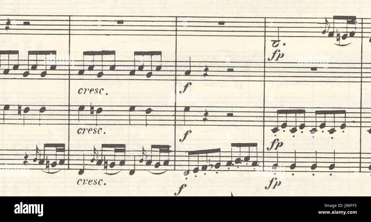 Str. Bh 6.1 2e thema in violoncello Foto Stock