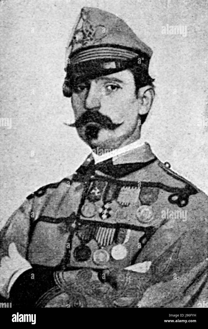 Un riferimento ad un testo storico, *storia dei mille*, che verosimilmente discute degli eventi dei mille, o del movimento unitario italiano. Foto Stock