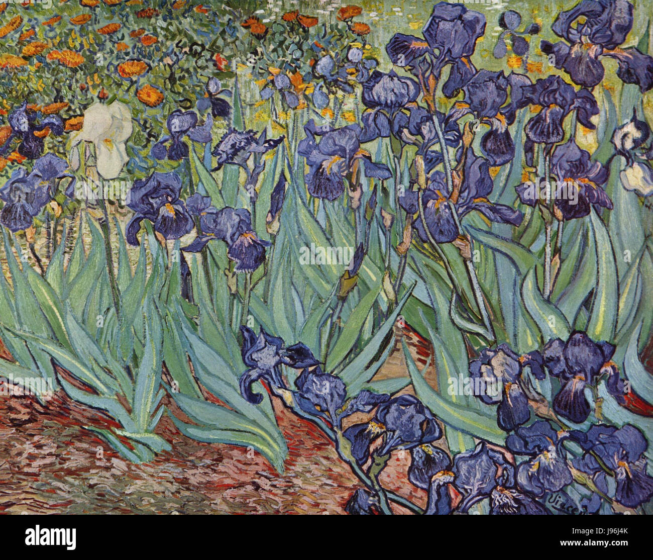 Questa voce si riferisce probabilmente a un'opera d'arte specifica del famoso pittore olandese Vincent van Gogh, famoso per le sue opere post-impressioniste, spesso raffiguranti intense emozioni e colori vivaci. Foto Stock