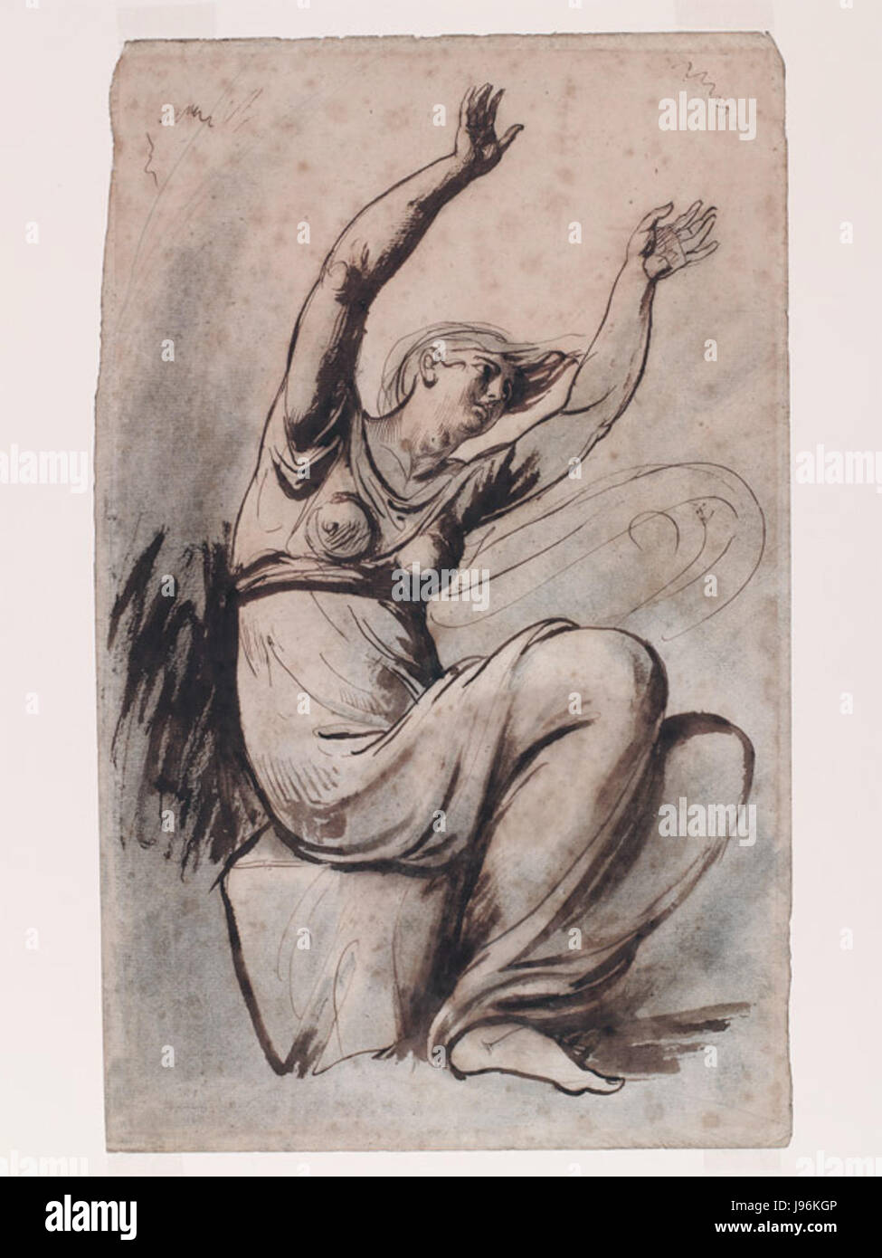 Studio per "Mater Dolorosa' da George Romney, ca. 1770s, High Museum of Art Foto Stock