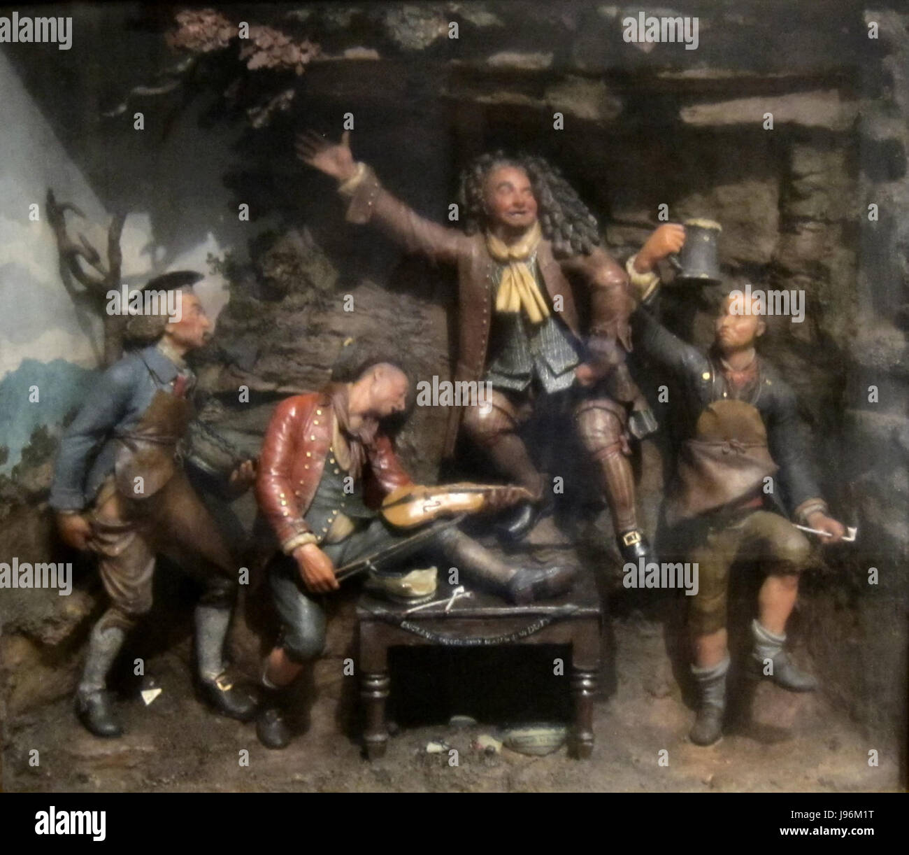 "L'Inghilterra si aspetta che ogni uomo a fare il suo dovere", polychromed scultura di cera da Samuel Percy Foto Stock