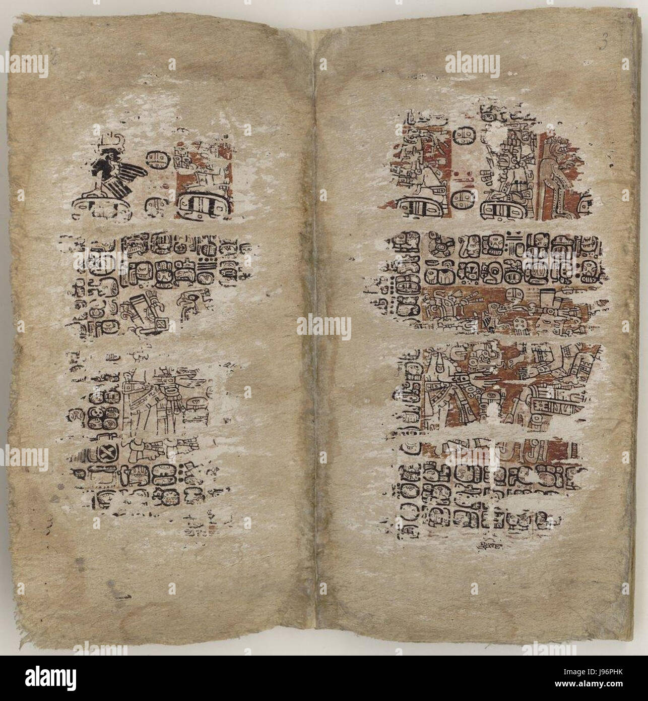 Parigi Codex, pagine 2 3 Foto Stock