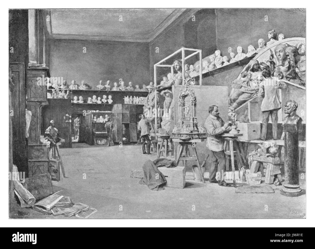 Pepino, A. J. Werkstatt Victor Tilgner Foto Stock