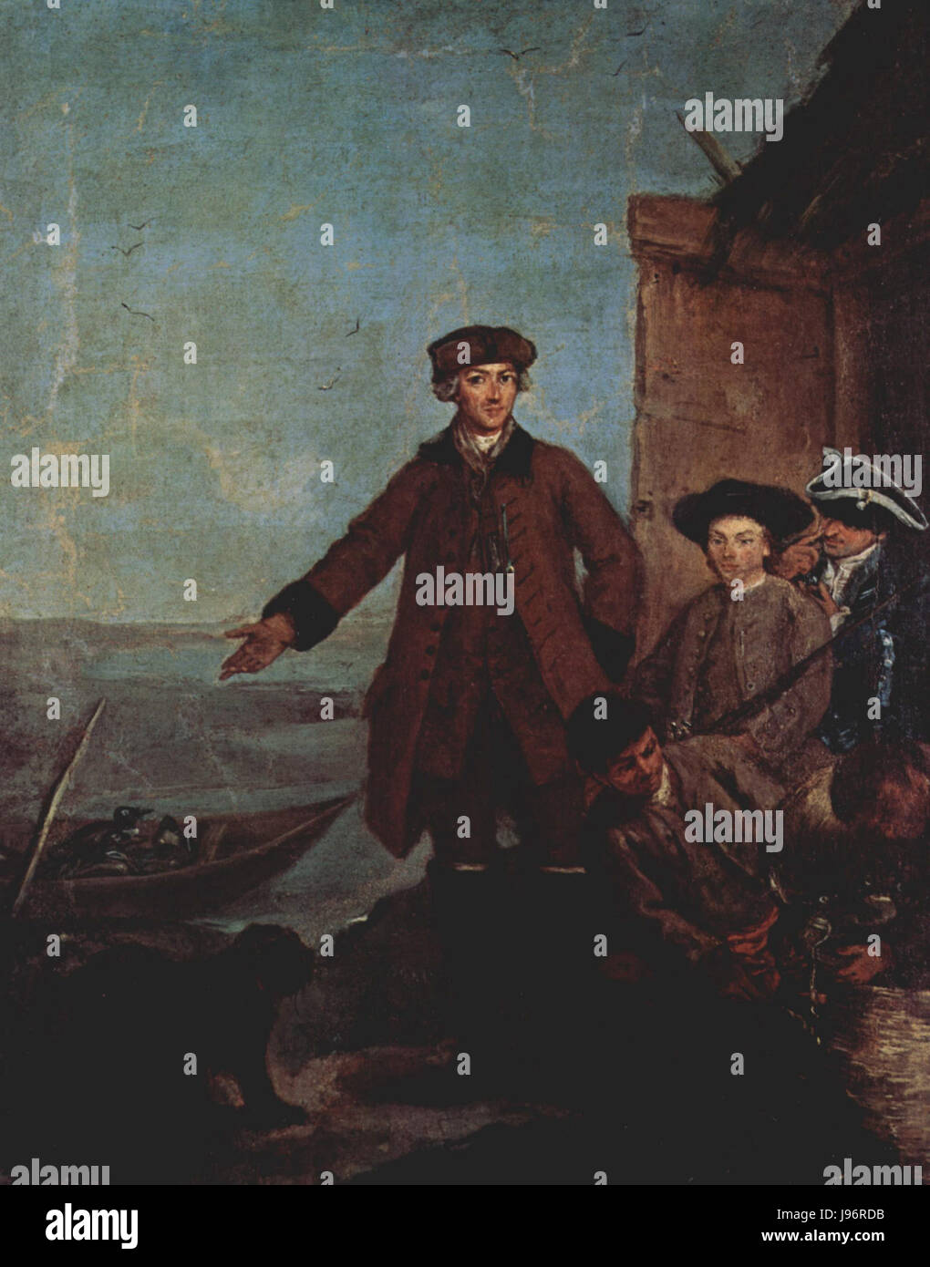 Pietro Longhi era un pittore veneziano del XVIII secolo noto per le sue scene di genere, ritratti e rappresentazioni della società veneziana. Foto Stock