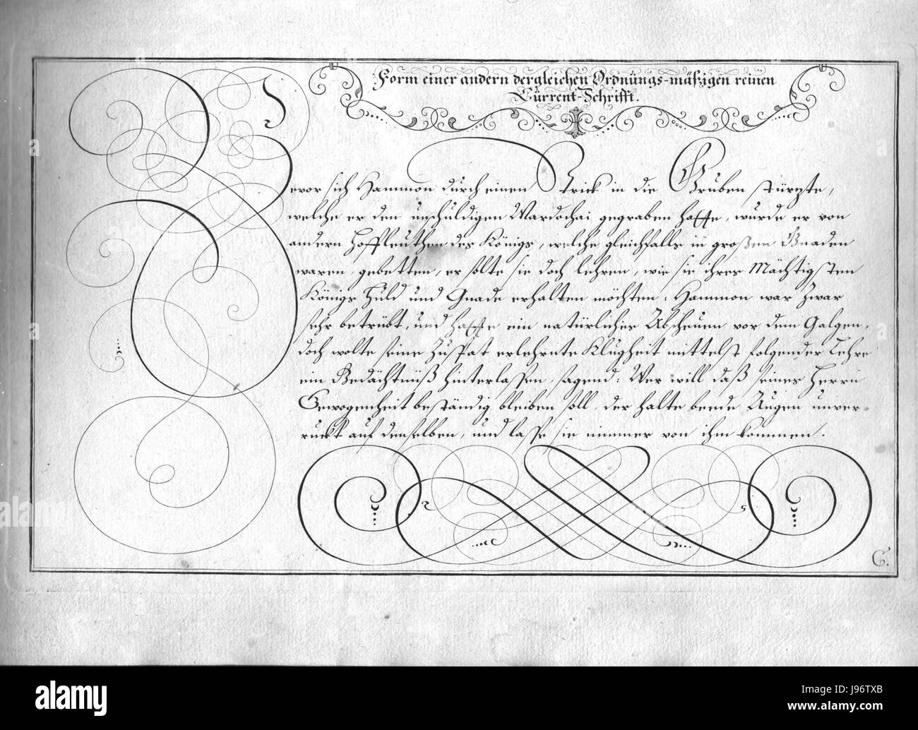 Schreibkunst, o "l'arte della scrittura", si riferisce alla pratica della scrittura e della calligrafia, concentrandosi sulla creazione abile di opere scritte in vari stili. Foto Stock