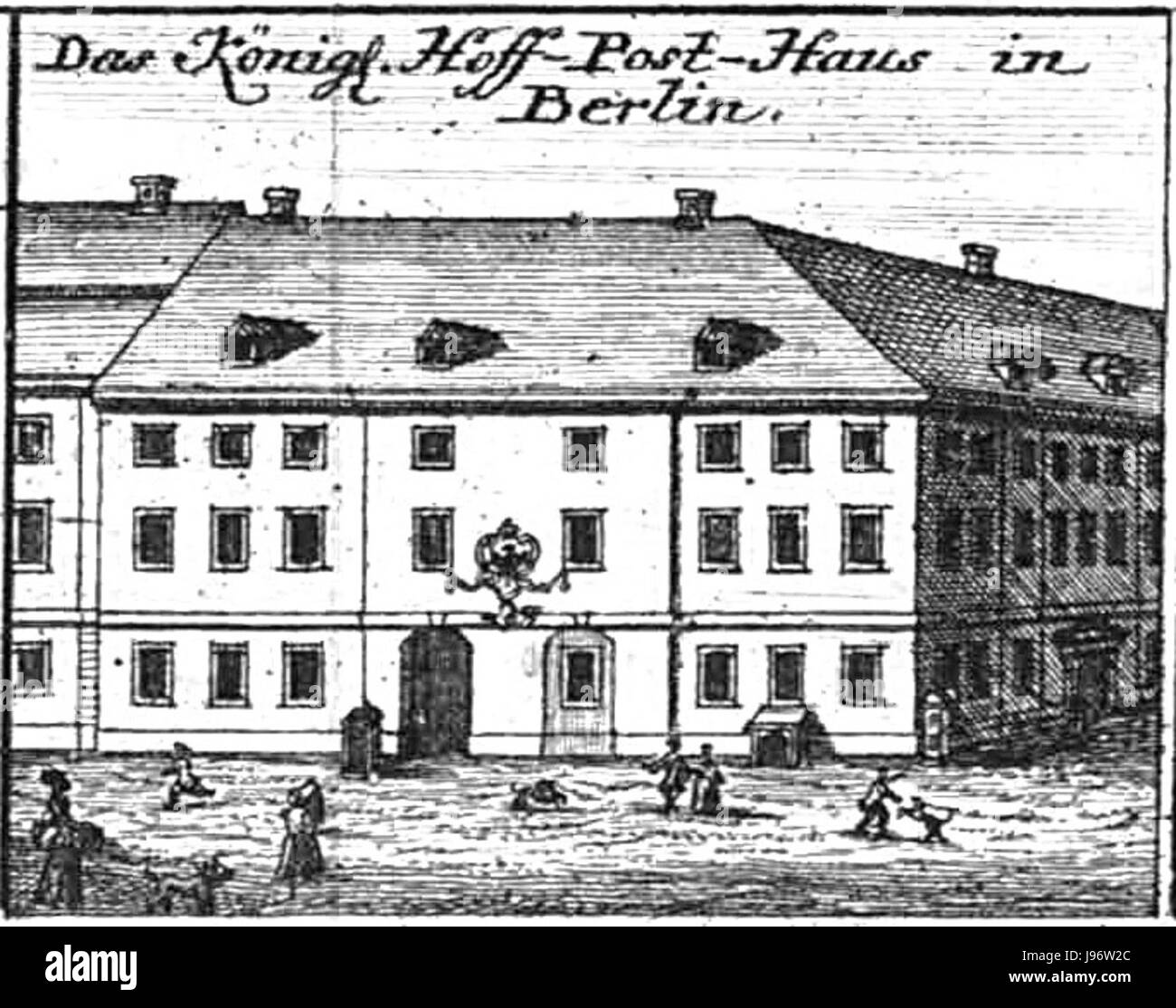 Schleuen Hoff Post-Haus di Berlino 1757 Foto Stock