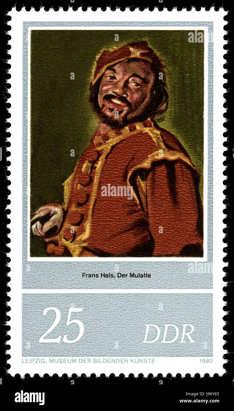 Questo francobollo del 1980 della Repubblica Democratica tedesca (DDR) fa parte di una collezione che riflette aspetti chiave della storia e della cultura della Germania Est, spesso celebrando figure significative o successi nazionali. Foto Stock