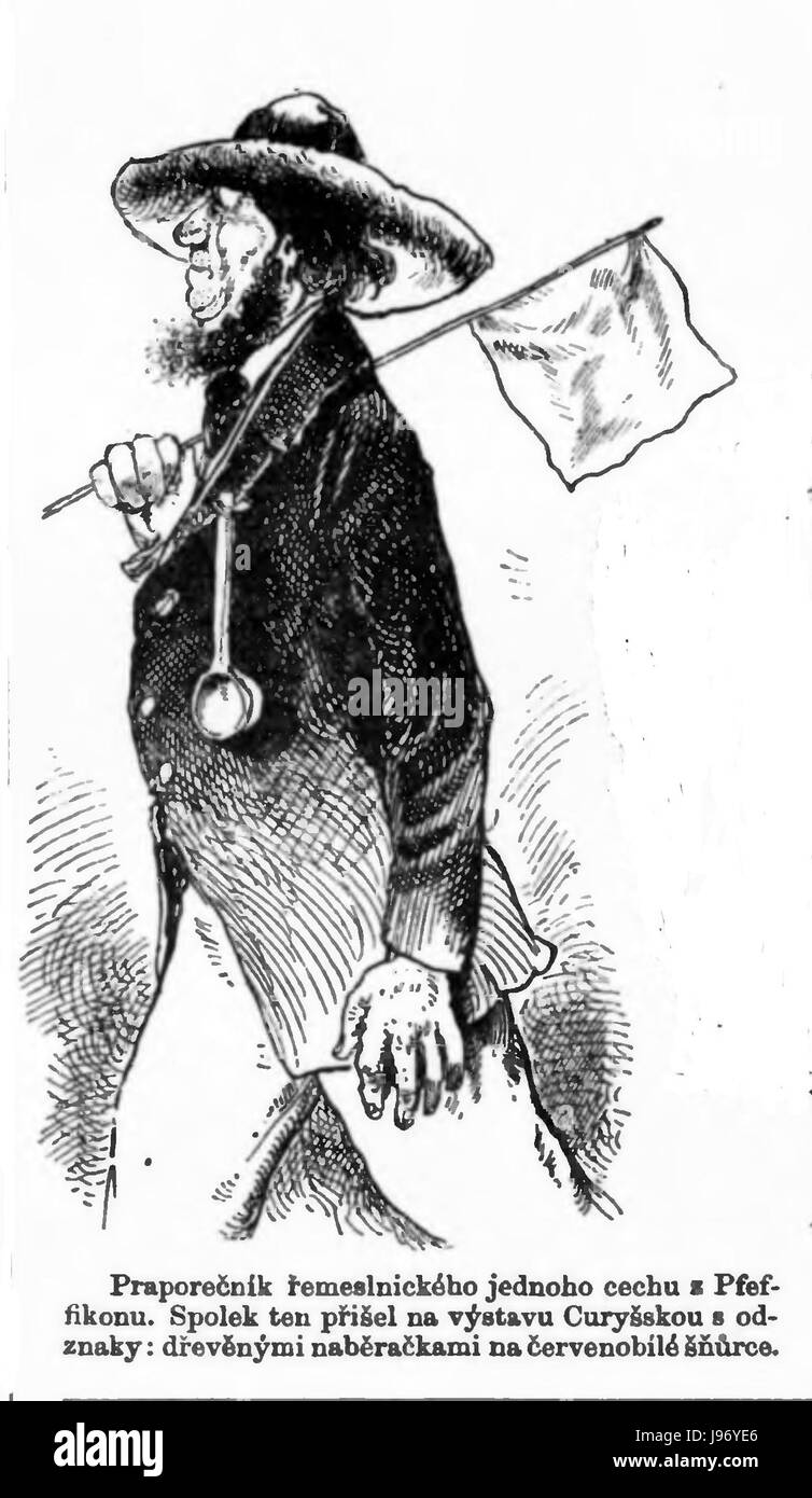 Lo standard svizzero portacolori 1883 Krejcik Foto Stock