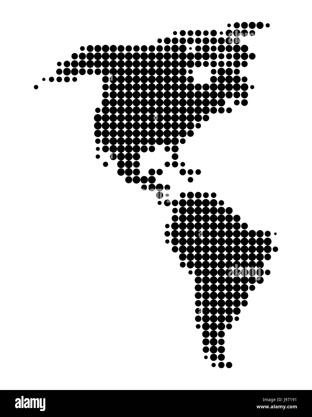 Nero, swarthy, jetblack, nero profondo, USA, America, Argentina, illustrazione Foto Stock