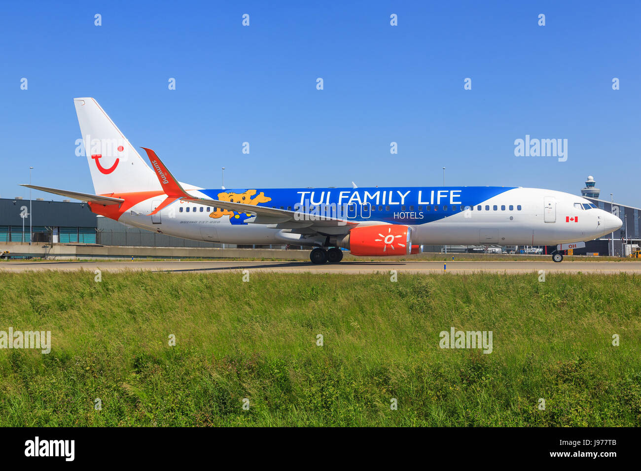 Amsterdam/netherland mai 29, 2017: boeing 737 di Sky cargo tassare all'aeroporto di Amsterdam Foto Stock