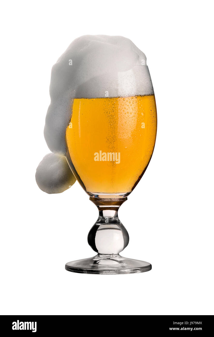Birra di Natale in black back Foto Stock